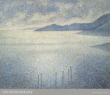 A Coastal Scene, c.1892 Affiches par Théo van Rysselberghe