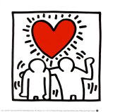 Hochzeitseinladung Kunstdrucke von Keith Haring