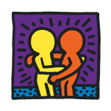 Zonder titel Poster van Keith Haring Zonder titel Poster van Keith Haring