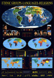 Ethnic Groups, Languages, Religions Wall Poster