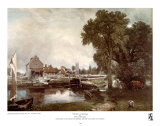 Le moulin de Dedham Posters par John Constable