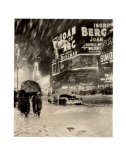 Braving the Storm in Times Square Posters