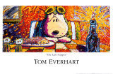 Peanuts: Snoopy, Last Supper Posters af Tom Everhart