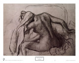 Woman Drying Her Neck Posters by Edgar Degas