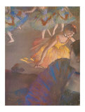 Ballerine et dame à l'éventail Posters par Edgar Degas