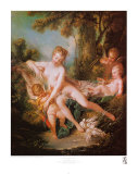 Venus Consoling Love Prints by Francois Boucher