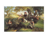 Burning Leaves Prints by Henry Le Jeune