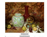 Ginger Jar with Bird Nest Prints by Francie Botke