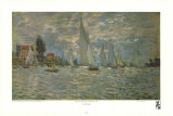 Boats, Regatta at Argenteuil Prints by Claude Monet