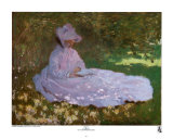 Primavera Láminas por Claude Monet