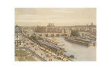 Vue de la Seine depuis le Louvre Posters par G.Ph. Benoist