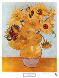 Vaas met twaalf zonnebloemen, ca. 1889 Affiches van Vincent van Gogh Vaas met twaalf zonnebloemen, ca. 1889 Affiches van Vincent van Gogh