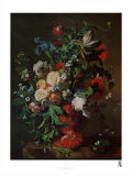 Flowers in an Urn Prints by Jan van Huysum