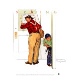 Closed for Business Prints by Norman Rockwell