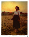 Le chant de l'alouette Affiche par Jules Breton