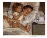 Petit déjeuner au lit Affiches par Mary Cassatt
