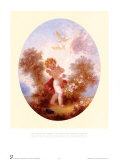 Cupid Between Roses Posters by Jean-Honoré Fragonard
