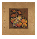 Persimmons and Grapes Prints by Karel Burrows