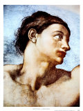 Head of Adam Poster by Michelangelo Buonarroti 