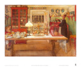 Préparation pour un jeu, 1901 Affiches par Carl Larsson