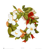 Magnolia Wreath Posters by Nancy Kaestner