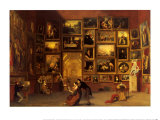 Gallery of the Louvre Póster por Samuel Finley Breese Morse