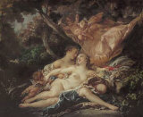 Jupiter in the Guise of Diana Poster by Francois Boucher