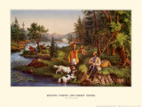 Hunting Fishing and Forest Scenes Posters by Currier & Ives 