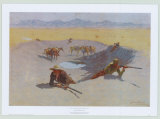Fight for the Waterhole Posters por Frederic Sackrider Remington