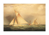 Puritan and Priscilla off Sandy Hook Plakater av James Edward Buttersworth