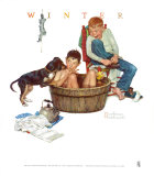 Lickin' Good Bath Posters by Norman Rockwell