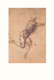 Study of a Seated Male Figure Prints by Michelangelo Buonarroti 