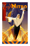 Cafe Nitro Poster by Michael L. Kungl