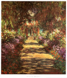 Weg im Garten des Künstlers Poster von Claude Monet
