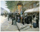 Paris sur le Boulevard (1890) Affiches par Jean Béraud