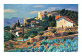 Riviera Hillside Poster von William Glackens