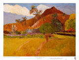 Paisaje tahitiano, 1891 Láminas por Paul Gauguin Paisaje tahitiano, 1891 Láminas por Paul Gauguin