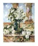 Hydrangeas in Bloom Poster by Paul Groeber Hydrangeas in Bloom Poster by Paul Groeber