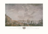 Vue de la ville et du port de Bordeaux Affiches par Claude Joseph Vernet