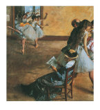Classe de ballet Posters par Edgar Degas