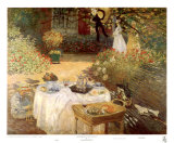 Luncheon in the Garden Kunstdrucke von Claude Monet