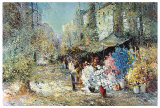 Flower Market Posters av Willi Bauer