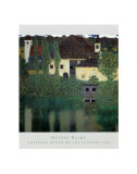 Schloss Unterach am Attersee, Österreich Kunstdruck von Gustav Klimt