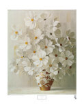 White Bouquet Posters af Rouviere