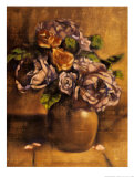 Vintage Chic Roses II Print by Linda Hanly