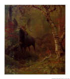 Elan Affiche par Albert Bierstadt