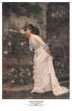 Girl and Roses Prints by Auguste Toulmouche