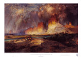 Falaises de l'Upper Colorado Art par Thomas Moran
