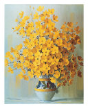 Bouquet jaune Poster par Rouviere 