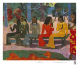 Ta Matete (Le marché) Art par Paul Gauguin